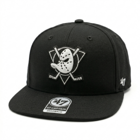 47 Brand Pánská kšiltovka Anaheim Ducks NHL No Shot ’47 CAPTAIN Black/White