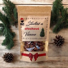 Vánoční mandle v karamelu s vanilkovou příchutí 200g