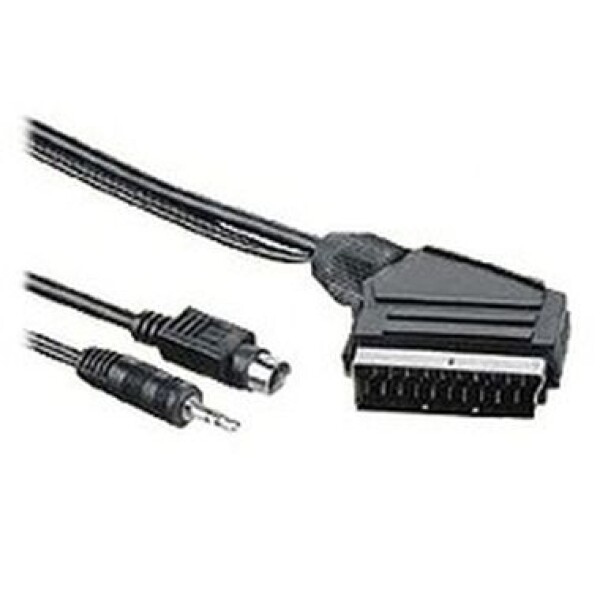 PremiumCord Kabel SCART-S-video+sjack3.55m+kondenz. (8592220007324)