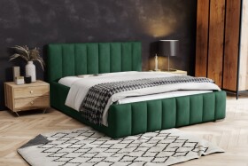 FRONTI Postel MODEL 10 120x200 zelená - MAGIC VELVET 2225