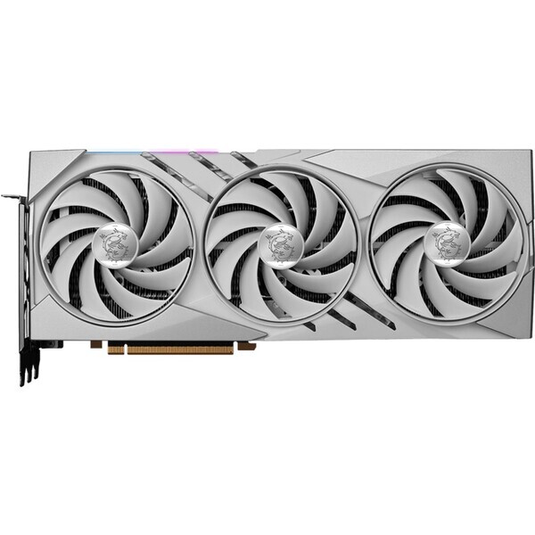 MSI GeForce RTX 4080 SUPER 16G GAMING X SLIM WHITE / 2295-2625 MHz / 16GB GDDR6X / 256Bit / 2x HDMI + 2x DP / 320W (16) (RTX 4080 SUPER 16G GAMING X SLIM WHITE)