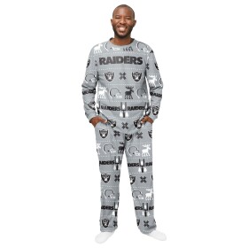 Forever Collectibles Pánské pyžamo Las Vegas Raiders NFL Holiday Pajamas Set (2-Teilig) Velikost: S