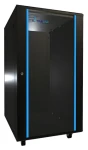 Extralink Rack 22U 600x800 černá / Stojanový rozvaděč / 19" / skleněné dveře / nosnost 726 kg (EX.14398)