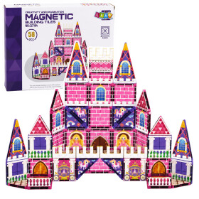 Mamido Magnetická stavebnice Zámek pro princeznu 58 dílků
