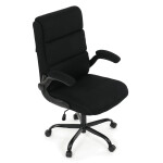 Kancelářské křeslo, houpací mechanismus, černá látka, KA-K3104 BK