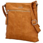 Stylová koženková crossbody kabelka Gelicia, oranžová