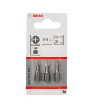 BOSCH Šroubovací bity Extra Hard PH1 / Sada bitů / 25 mm / 3 ks (2607001508)