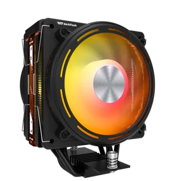 DarkFlash E400 PLUS černá / Chladič CPU / 4× heatpipe / 2× 120 mm push-pull / ARGB / 235 W TDP / Intel + AMD (E400 PLUS Black)