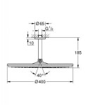 GROHE - Rainshower Horní sprcha Cosmopolitan, průměr 40 cm, sprchové rameno 14 cm, chrom 26256000