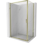 MEXEN/S - Exo sprchový kout, posuvné dveře 105 x 70, transparent, zlato 8151-105-070-50-00