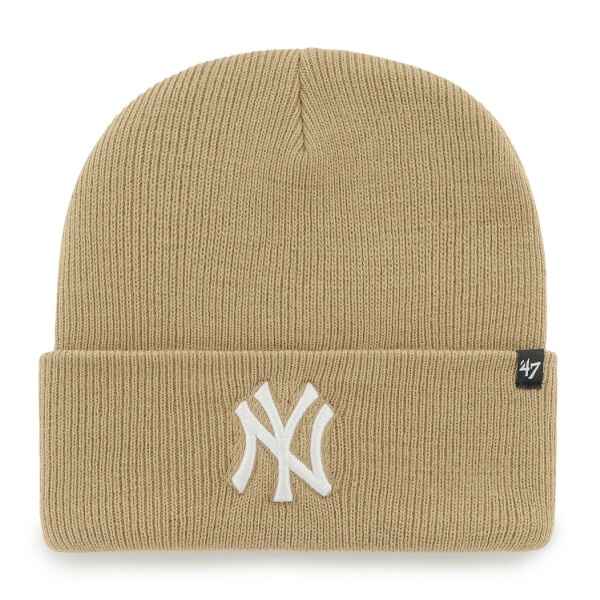 47 Brand Dětská zimní čepice New York Yankees MLB Haymaker '47 CUFF KNIT Khaki