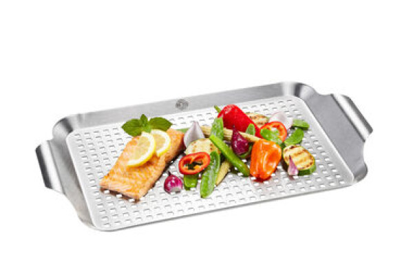 Gefu BBQ Perfo 43 x 25 cm ocelový tác na gril