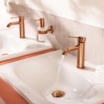 GROHE - Essence Páková umyvadlová baterie S, kartáčovaný Warm Sunset 23589DL1