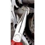 KNIPEX - kleště půlkulaté, zahnuté, s křížovým ozubením - 200mm, vysoká pevnost čelistí (3821200)