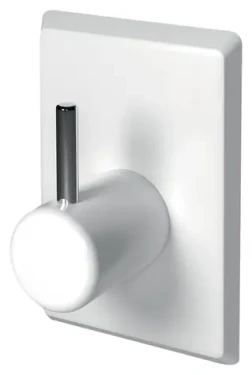 Spirella LILIPUT háčky na záclony 4 ks bílé / ABS / samolepící / 20 x 30 mm
