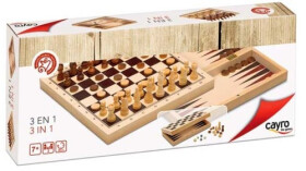 Šachy & Dáma & Vrhcáby 3 v 1