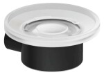 KLUDI - Vela R Mýdlenka s držákem, sklo/matná černá 5898539