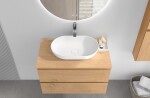 CERANO - Deska pod umyvadlo Navira Slim - dub medový - 70x1,8x46 CER-8050BD7931