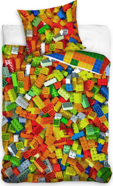 Dětské povlečení Stavebnicové Kostky