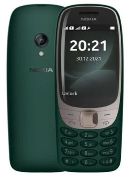 Rozbaleno - Nokia 6310 (2021) Dual SIM zelená (bez CZ/SK lokalizace) / EU distribuce / 2.8" TFT / 128MB / rozbaleno (TA-1400GR.rozbaleno)