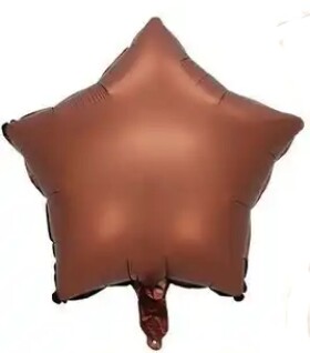 Balónek hvězda hnědá 42 cm la griseo Balónek hvězda hnědá 42 cm la griseo