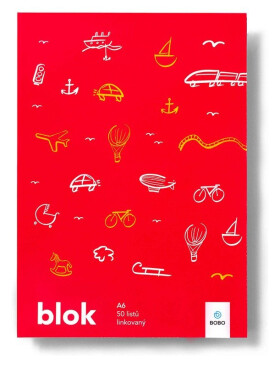 Poznámkový blok SVĚT A6 - linkovaný 50 listů