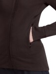 ICEBREAKER Wmns Merino 260 Quantum IV LS Zip Hood, Bittersweet velikost: M