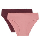 Dámské kalhotky 2 ks DIM BODY TOUCH MIDI BRIEF 2x - DIM - fialová M