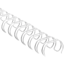 COPIERLAND Drátěné hřbety 1/4" - 3:1 - 6.4 mm - bílé - 100 ks (CL6-bile)
