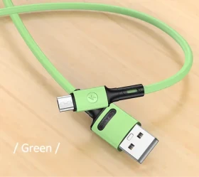 USAMS SJ435 U52 Datový a Nabíjecí Kabel MicroUSB 1m zelená (6958444989013)