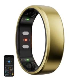 RingConn Gen 2 Smart Ring vel. 11 zlatá / chytrý prsten / titan / BT 5.0 / IP68 (123031103)