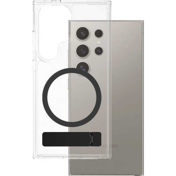 PanzerGlass CARE Feature zadní kryt na mobil Samsung Galaxy S25 Ultra transparentní, černá 1552552, stojící, odolné vůči nárazům CRRFBKQG38488
