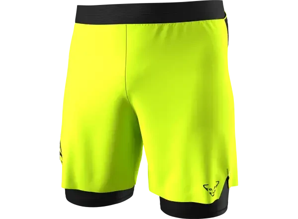 Dynafit Alpine Pro 2v1 pánské běžecké kraťasy Ultra Yellow vel. XL