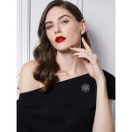 Elegantní brož se zirkony Eduarda, Stříbrná