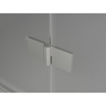 MEXEN/S - Lunar L Duo sprchový kout dveře křídlové 110 x 80, transparent, nikl kartáčovaný 834L-110L-080P-97-00