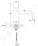 STEINBERG - 160 Umyvadlový ventil, kartáčovaný nikl 160 2500 BN