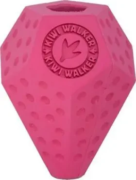 KIWI WALKER Hračka DIABALL Mini růžová / Guma / Otvor na pamlsky / Pro psy / 8 cm (RUB-850)