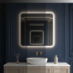 REA - Zrcadlo LED 70x70cm TOP-2 HOM-01521