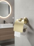 REA - Držák na toaletní papír 16101 Aristo Brushed Gold REA-98509