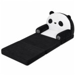 Mamido Rozkládací dětské křeslo panda černo-bílá