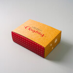 Cake star Vánoční krabice "věnec" 21x15x7cm