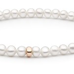 Perlový náramek Erica sladkovodní perla, stříbro 925/1000, cm Bílá