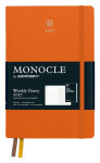 Týdenní plánovač & Zápisník Orange, Paperback B6+ 2027, s brožurou, anglicky