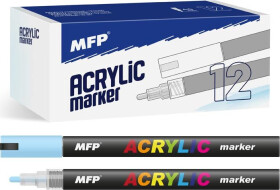 Akrylový popisovač 4 mm - modrý světlý