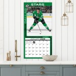 JF Turner Kalendář Dallas Stars NHL 2026 Wall Calendar