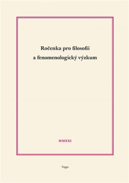 Ročenka pro filosofii fenomenologický výzkum 2021