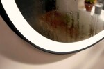HANSGROHE - Xarita Lite S Zrcadlo s LED osvětlením a vyhříváním, průměr 70 cm, IR senzor, matná černá 54979670