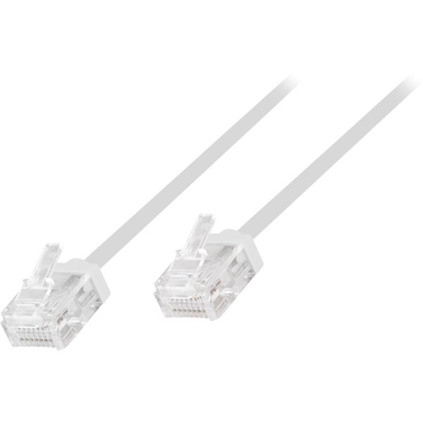 LogiLink CQ3101U RJ45 síťové kabely, propojovací kabely CAT 6A U/UTP 15.00 m bílá extrémně tenký , flexibilní provedení, samozhášecí, bez halogenů 1 ks