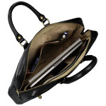 Luxusní kožená business taška Benedikt, černá