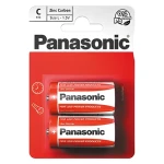 Panasonic Zinkouhlíková baterie C 2 ks / Baterie / Zinkouhlíková / 1,5 V